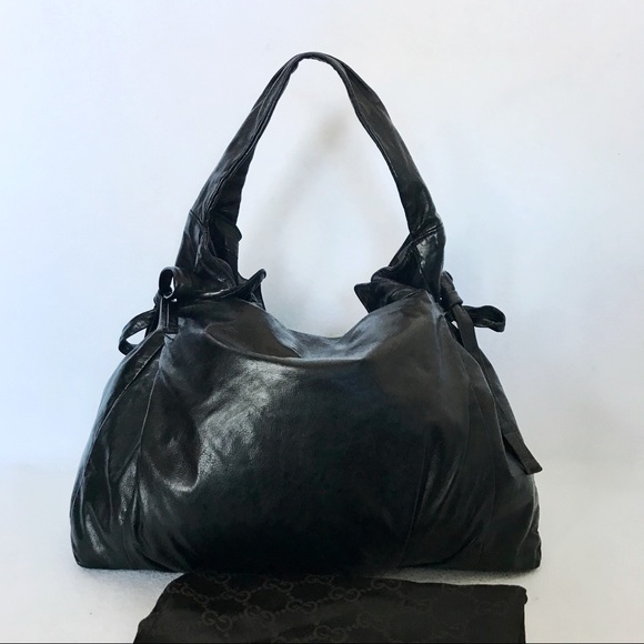 🎭SOLD🎭 Black Leather GUCCI Hysteria & Dust Bag - Picture 2 of 7